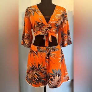 Short and top outfit. Never worn. Great for vacations!